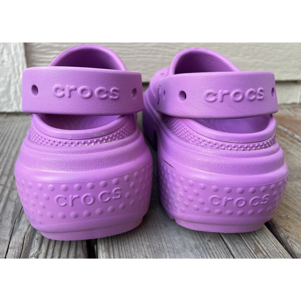 Crocs Women's 7 Stomp Platform Clogs Shoes Bubble - Picture 7 of 12